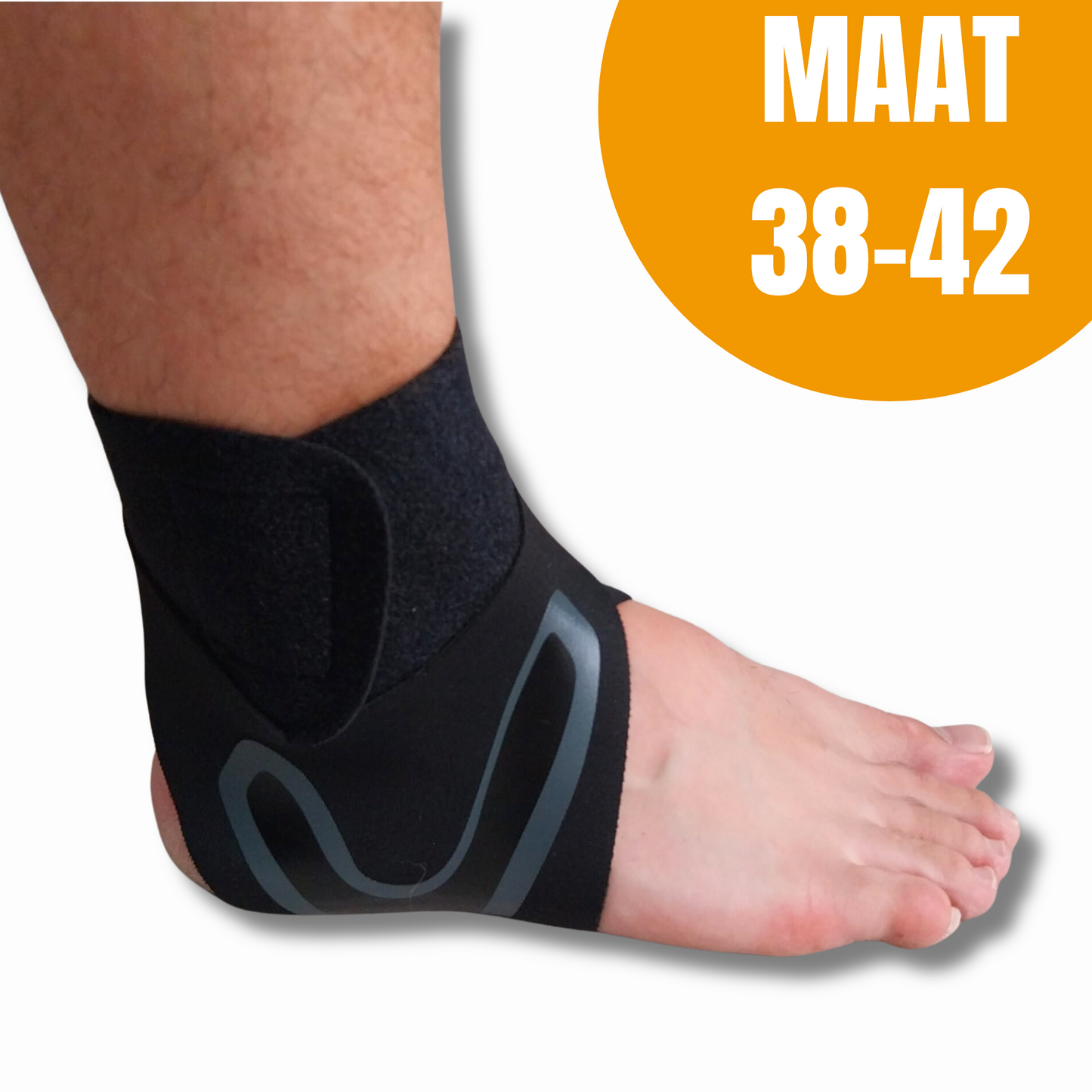 Sandside - Enkelbrace - Premium Verstelbare Enkel Brace - Enkel Brace Dames en Heren - Klittenband - Zwachtelband