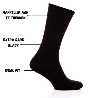 Bamboo FreshFit™ Socken Schwarz 3 Paar – Größe 41-46