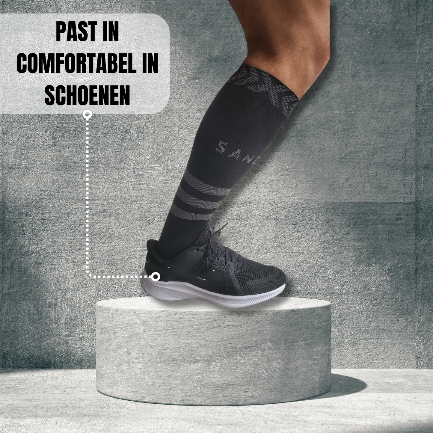 Compressiekousen Premium Sport Athletic - 2 Paar Unisex