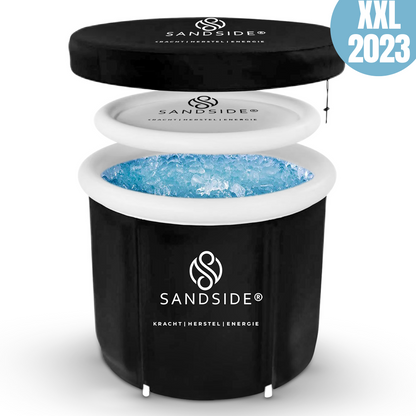 Sandside Ice Bath XL 2023 – faltbare Badewanne – Eisbad – Badewanne für Erwachsene – Badeeimer – faltbare Badewanne – Wim Hof